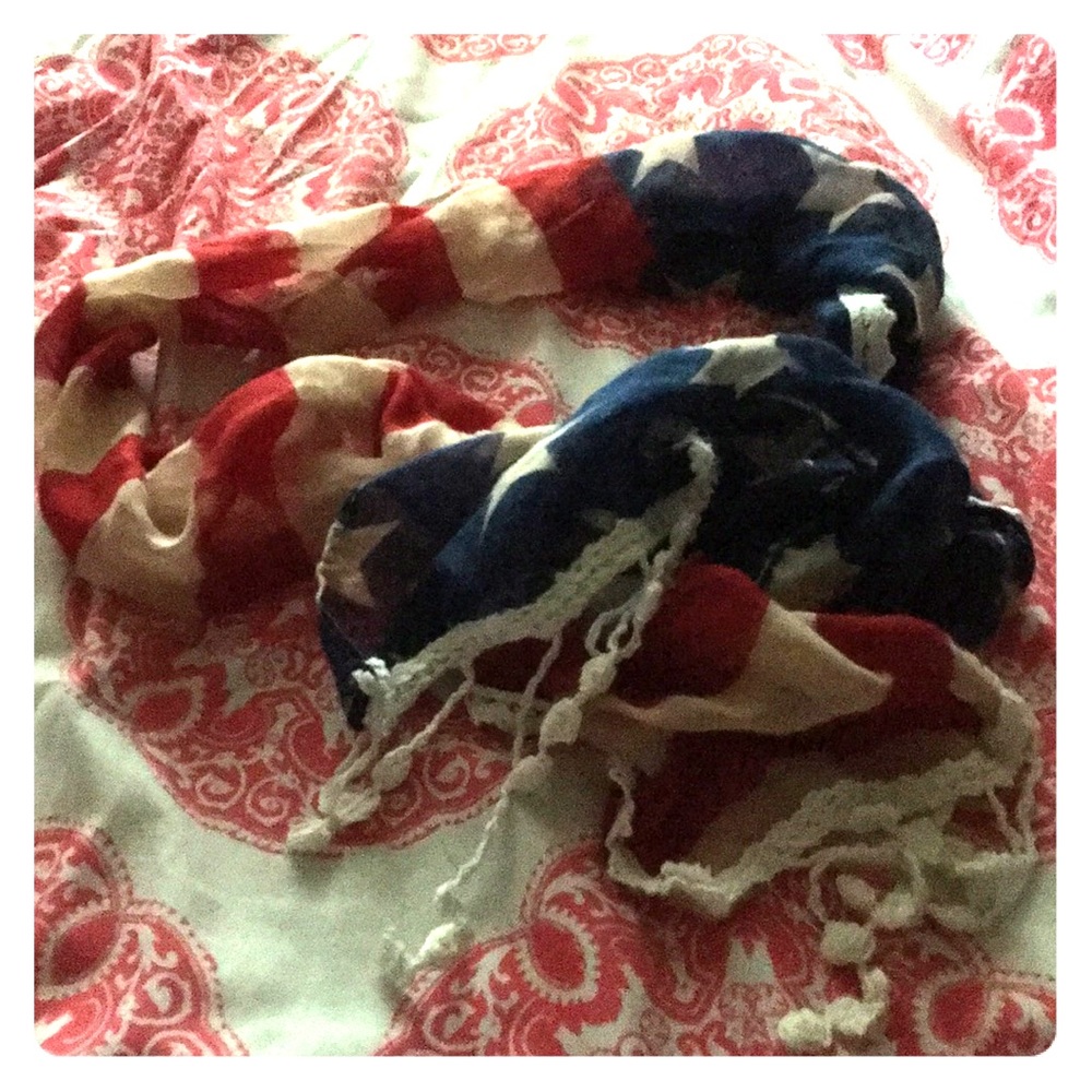 Smaller American Flag scarf